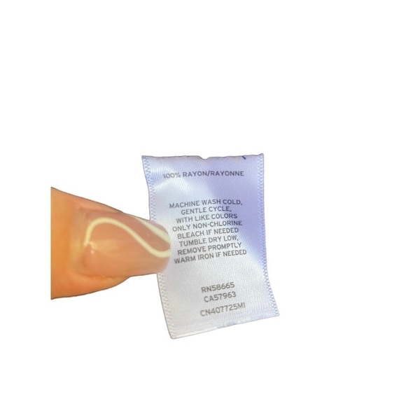 Caslon Navy Coral Painted Rain V-Neck Dress I Size:M - Picture 7 of 9